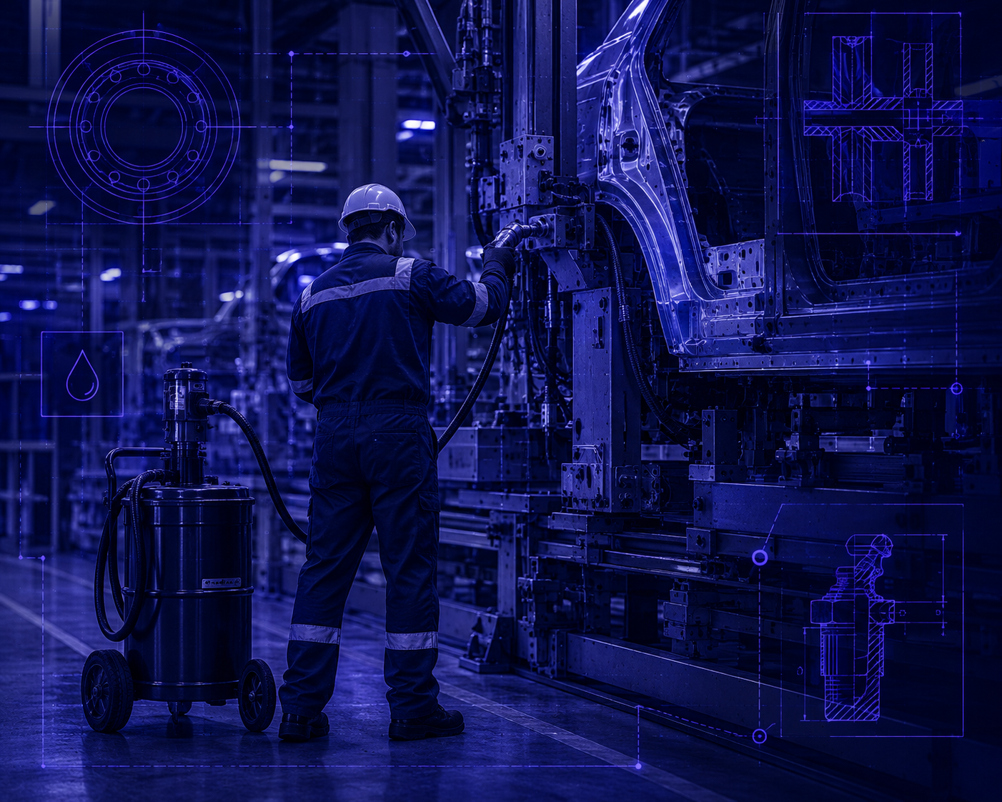 Operação de lubrificação industrial da General Motors
